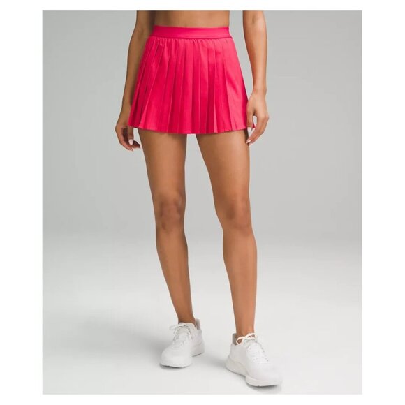 LULULEMON High-Rise Pleated Tennis Skirt in Cherry Mist Size US 4 NWT - Picture 1 of 9